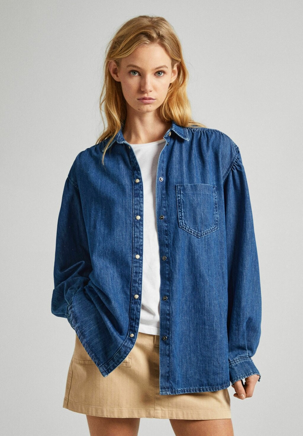 

Рубашка MILEY Pepe Jeans, синий деним