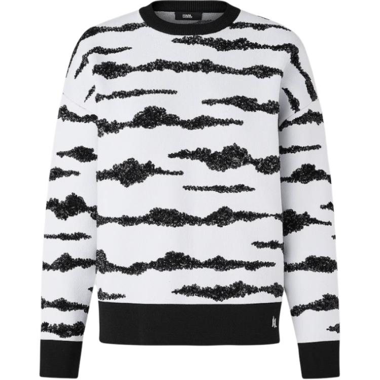 

KARL LAGERFELD / Karl Lagerfeld Jeans Топ KARL LAGERFELD для женщин черно-белый