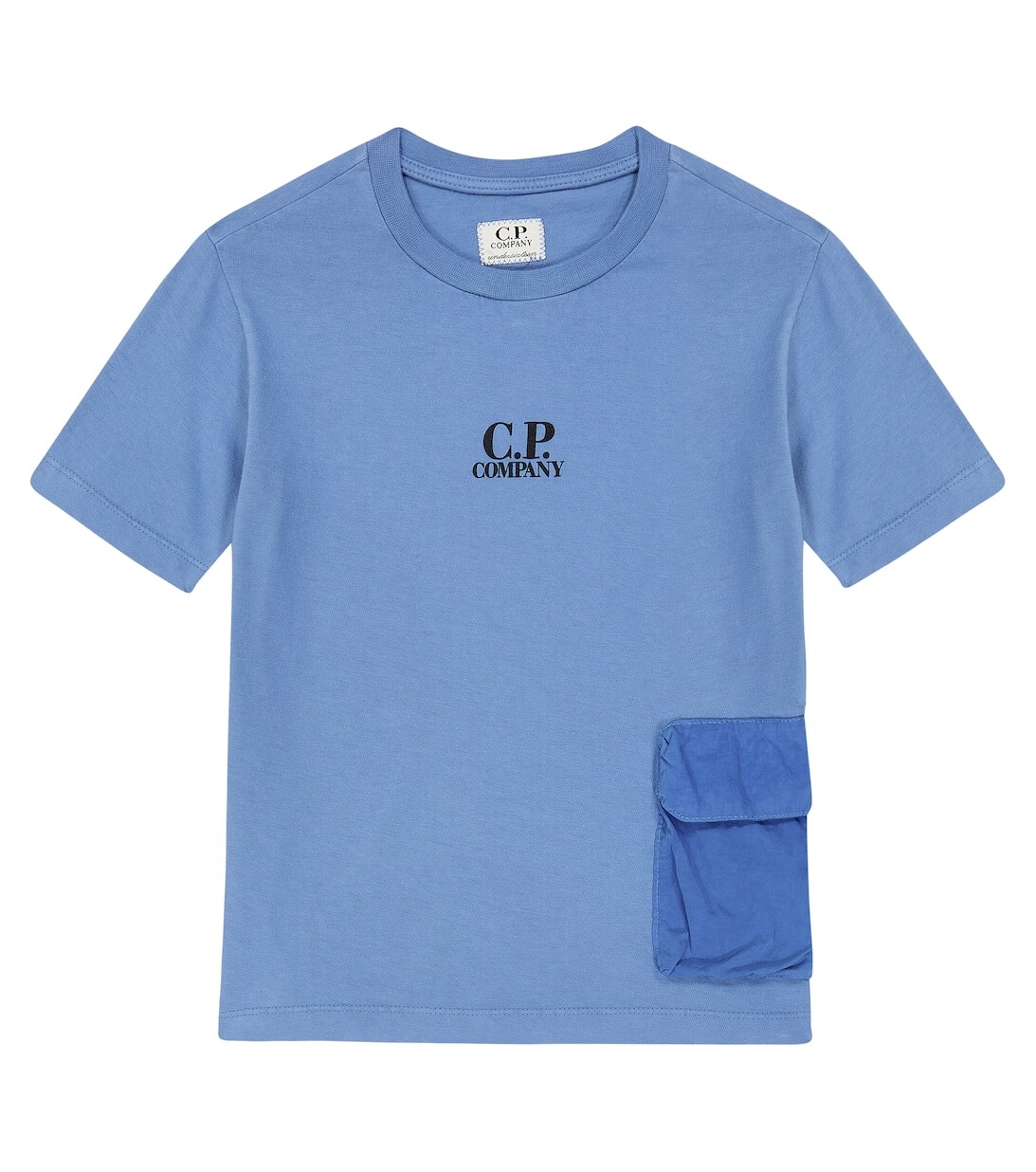 

Футболка U16 20/1 из хлопкового джерси C.P. Company Kids, синий