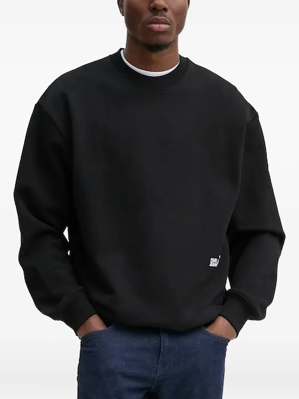 

Толстовка с круглым вырезом и вышитым логотипом Karl Lagerfeld Jeans, черный