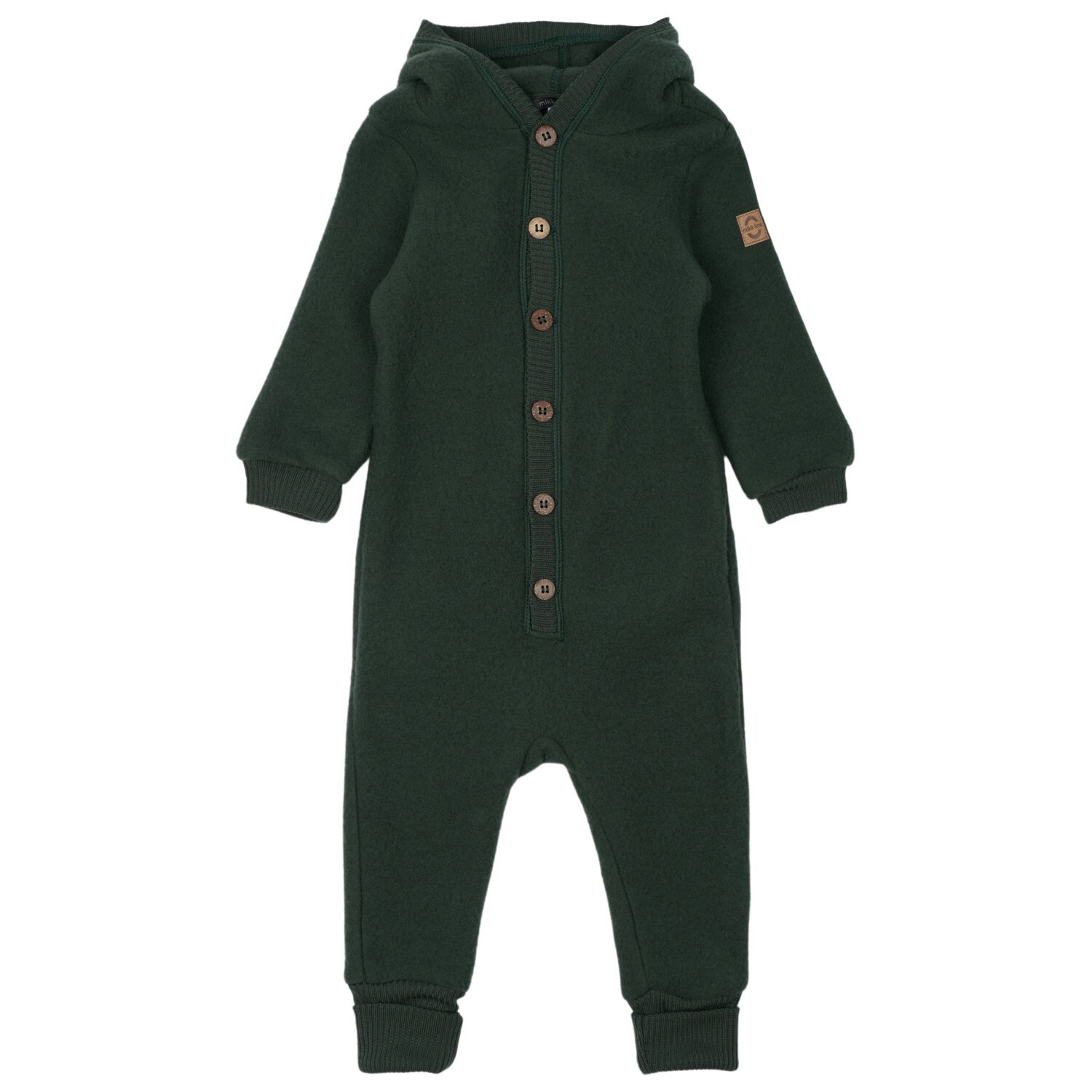 

Комбинезон Mikk-Line Wool Baby Suit with Hood, цвет Duffel Bag