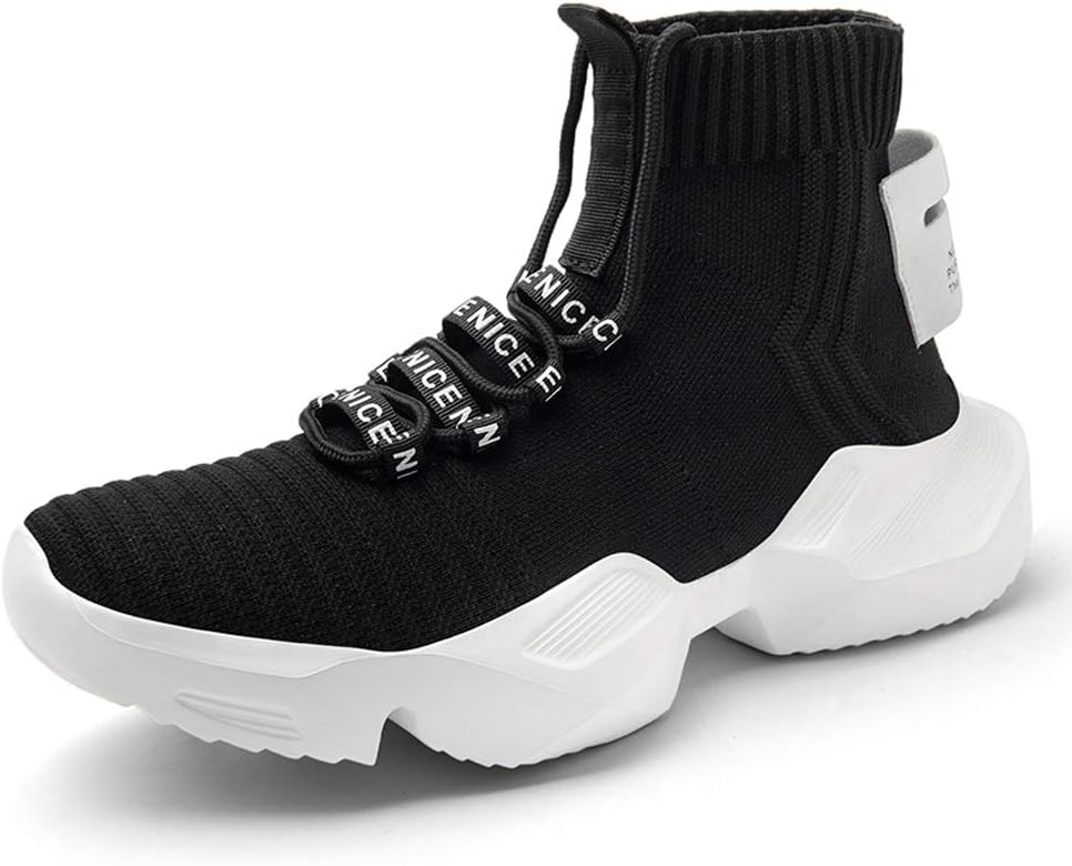 

Мужские кроссовки YOHI для бега, высокие кеды, стильные теннисные и прогулочные обувь, повседневные спортивные кроссовки для тренажерного зала, белый/черный