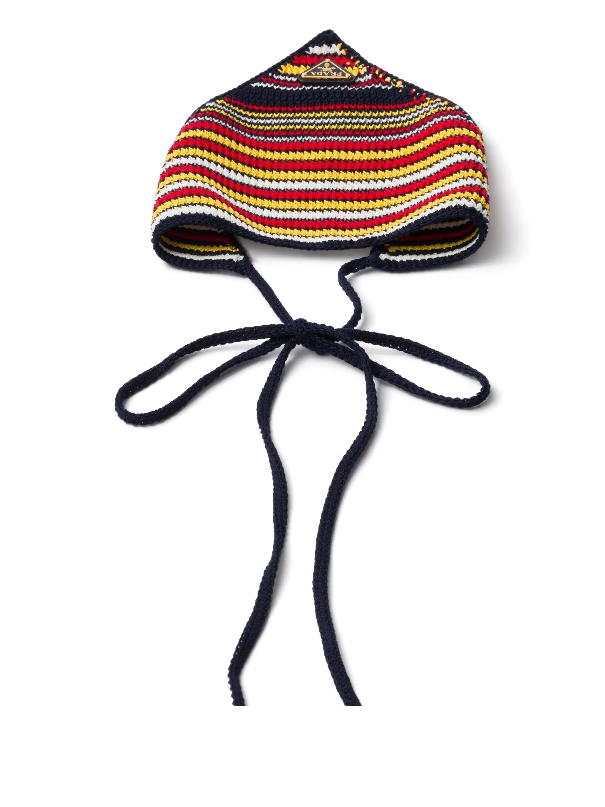 

Бандана в технике кроше Prada, красный