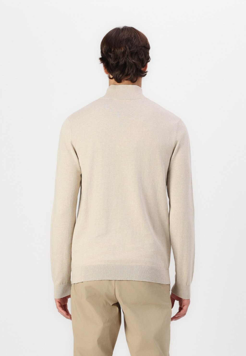 

Джемпер SLHBERG HALF ZIP Selected Homme, бежевый