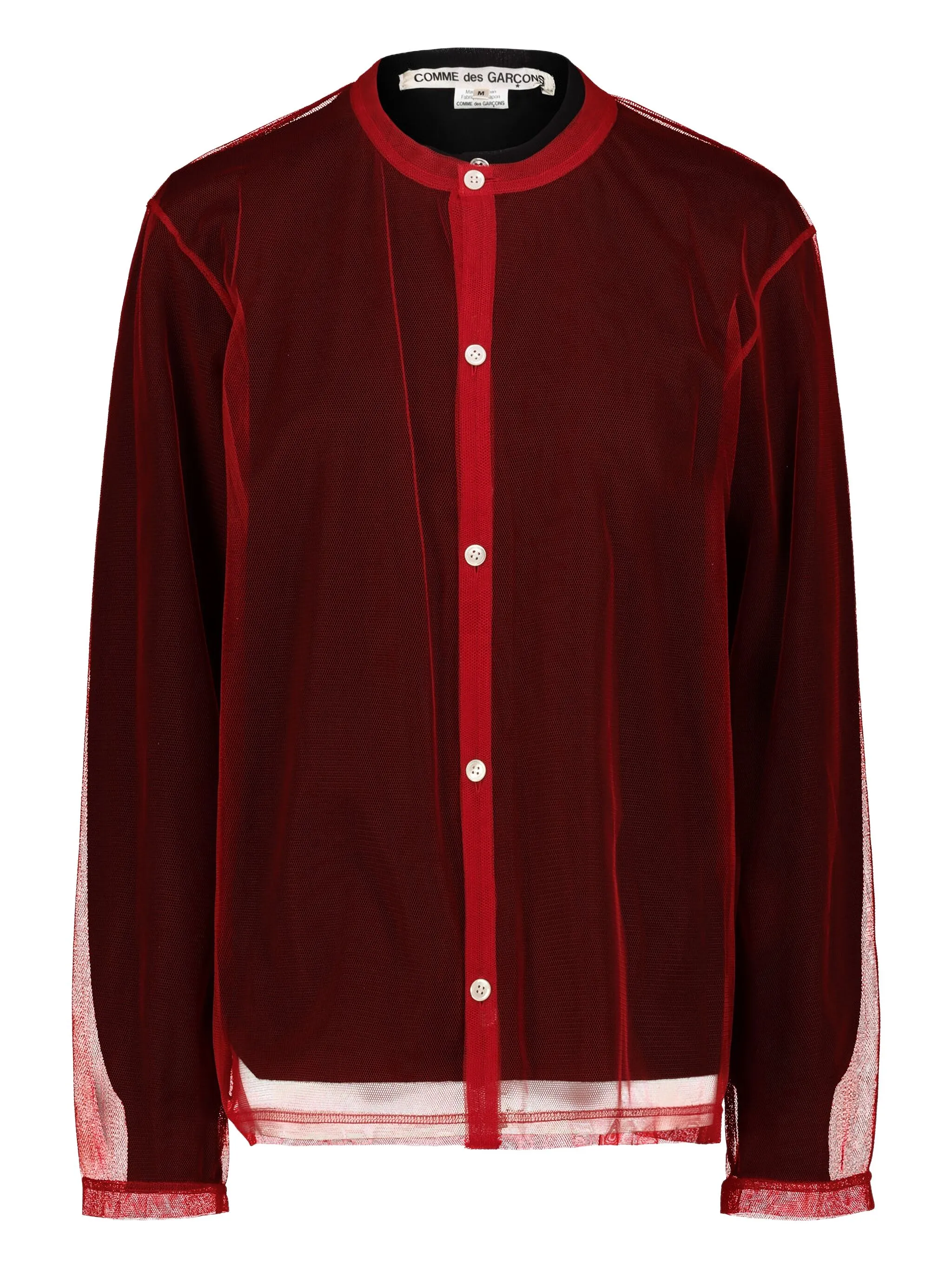 

Кардиган с тюлем Comme Des Garçons, красный