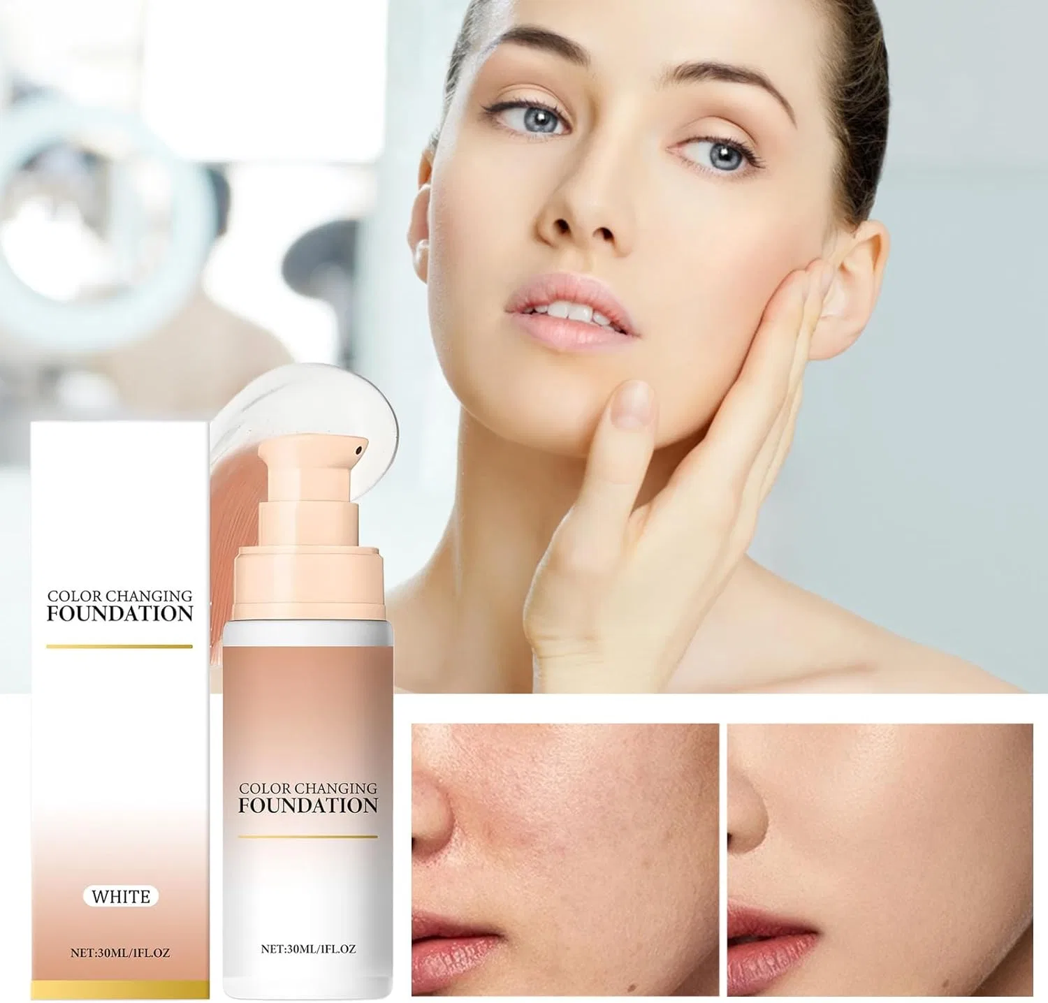 Тональное средство Light Moisturizing Cream Generic 30 мл White — фото 2