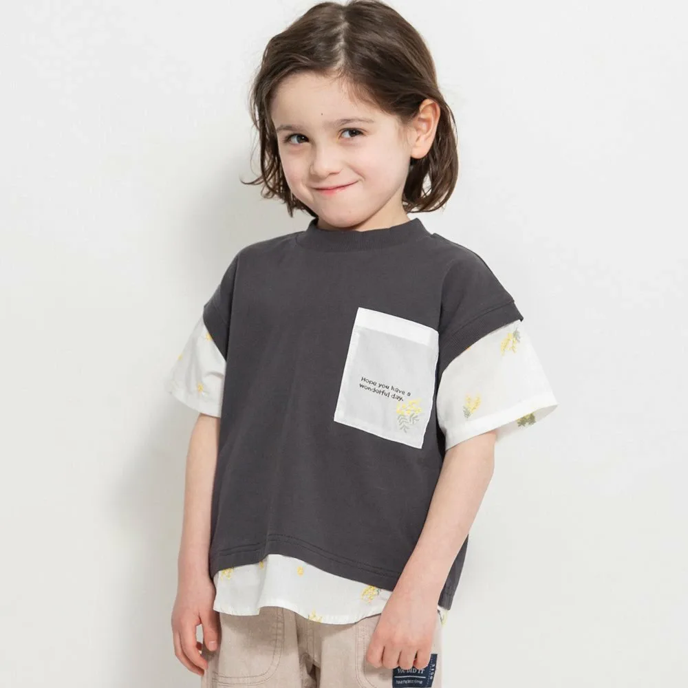 Футболка с коротким рукавом и вышивкой «Мимоза» Branshes, off white