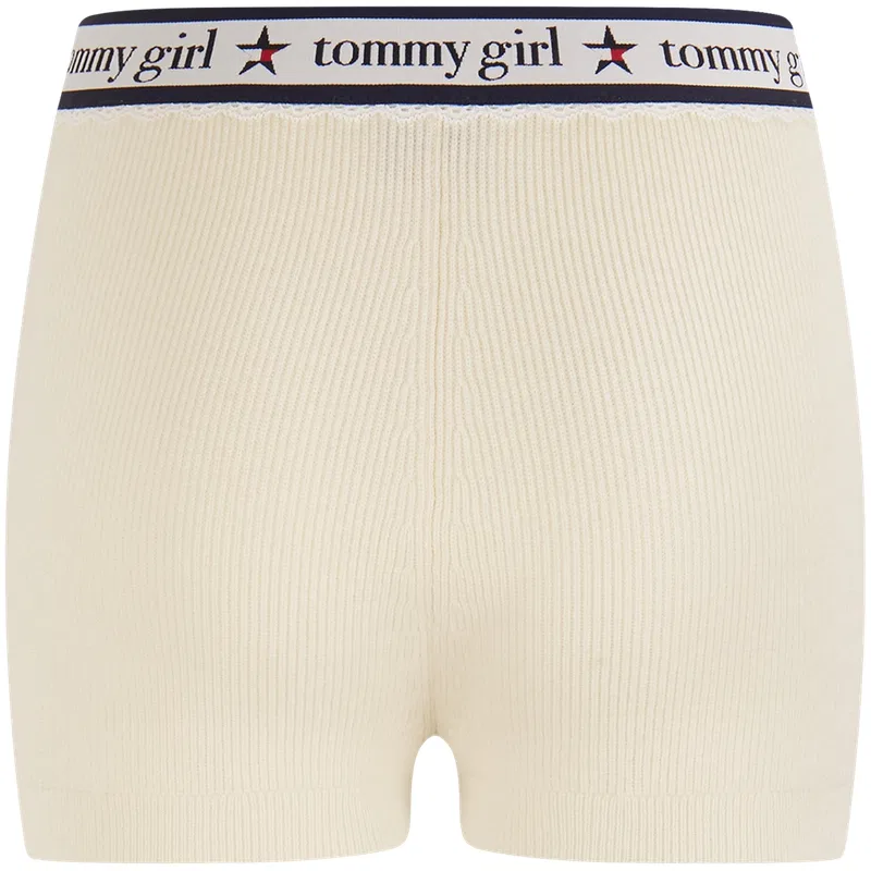 Шорты повседневные Tommy Hilfiger молочно-белые — фото 3