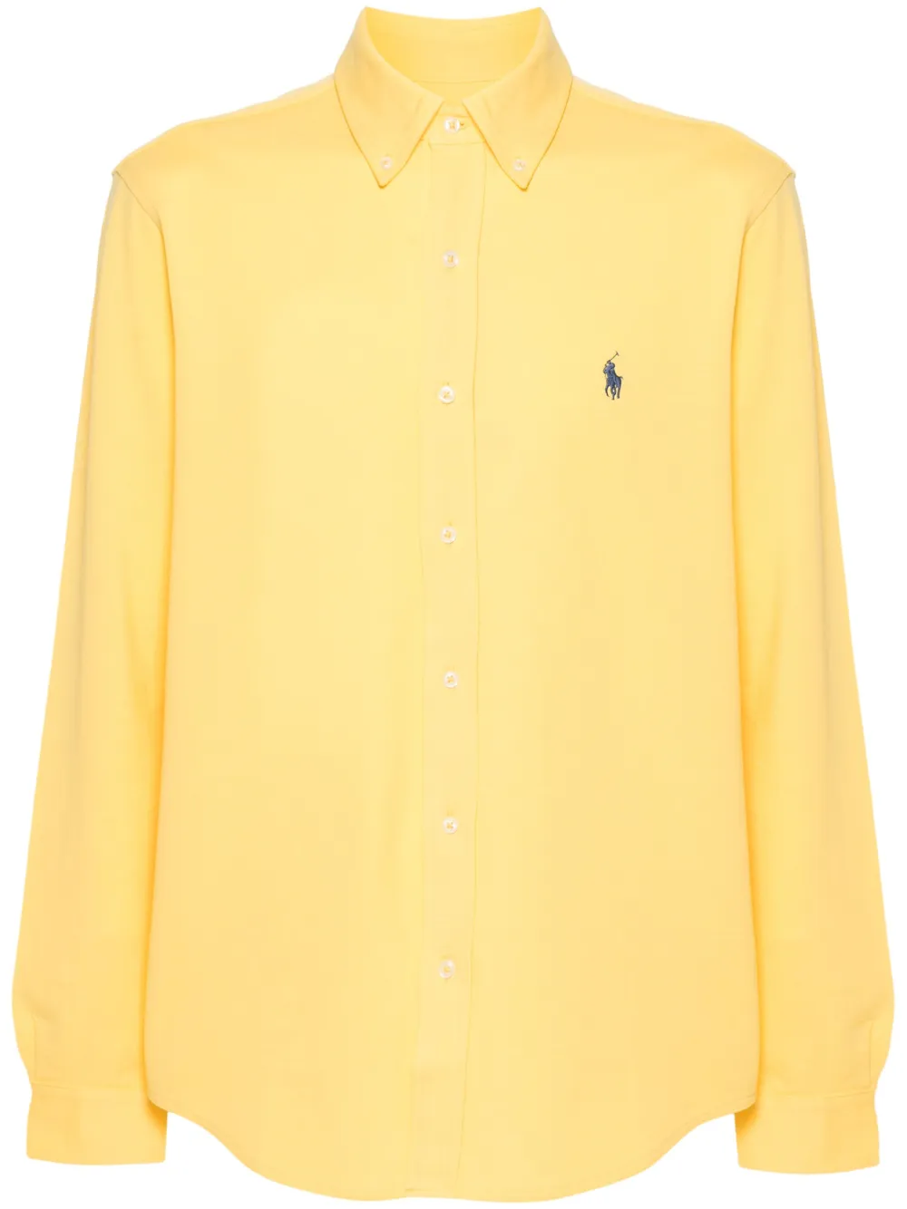 

Рубашка из пике с вышитым логотипом Polo Ralph Lauren, желтый