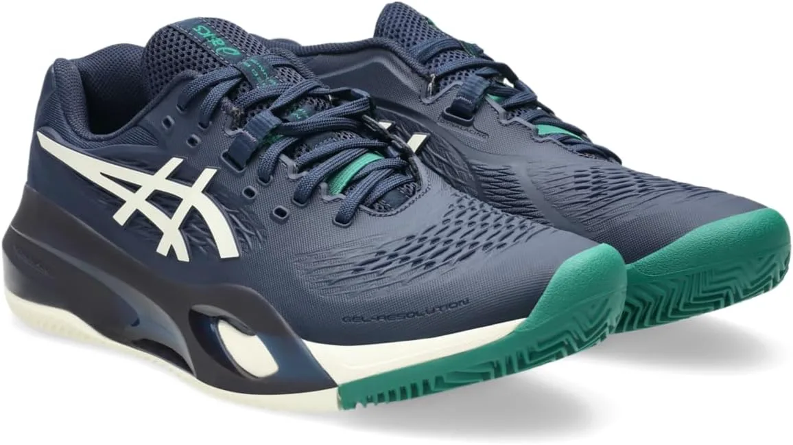 Мужские теннисные кроссовки ASICS Gel-Resolution X для игры на глине, кремовый — фото 2