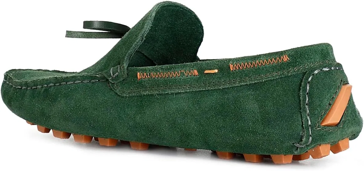 Туфли CAFèNOIR C1TR6112 MOKASIN AUS Wildleder MIT Schleifen-FAHRERSOHLE, Verde Prato
