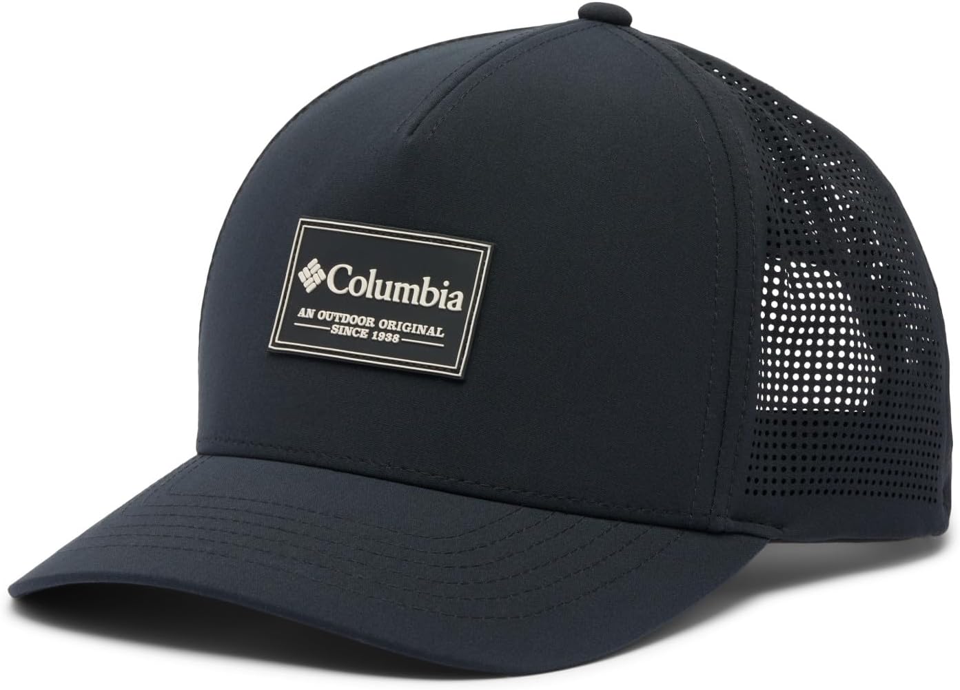 

Columbia Unisex-Adult Mountaincap 3D Stretch Snap Back, Black/Outdoor Original