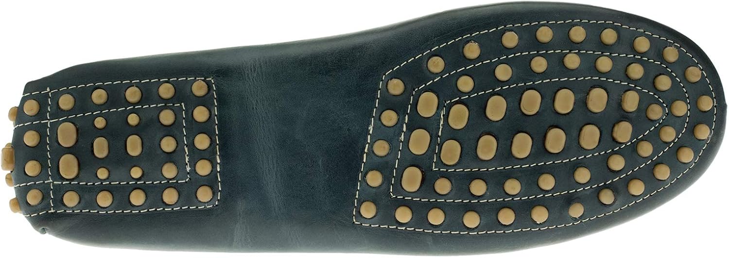 Мужские кожаные мокасины DTI BB Signature Drenot Slip-On для вождения Dti Darya Trading, синий — фото 4