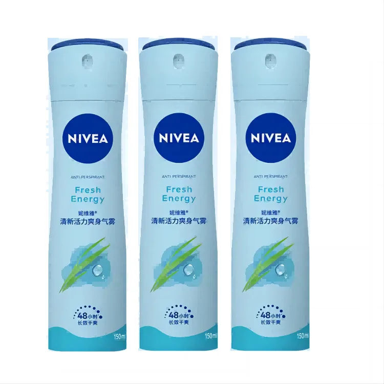 NIVEA Освежающий антиперспирант-спрей для подмышек с охлаждающим эффектом, 150 мл, Black White Outstanding Antiperspirant Spray 150ml — фото 4
