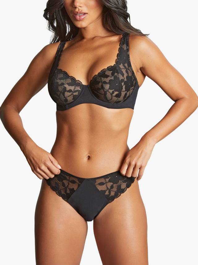 

Ажурные бразильские трусики Amour Panache, Black