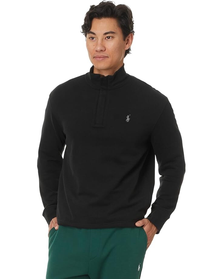 

Пуловер Polo Ralph Lauren Luxury Jersey Quarter-Zip Pullover, цвет Polo Black