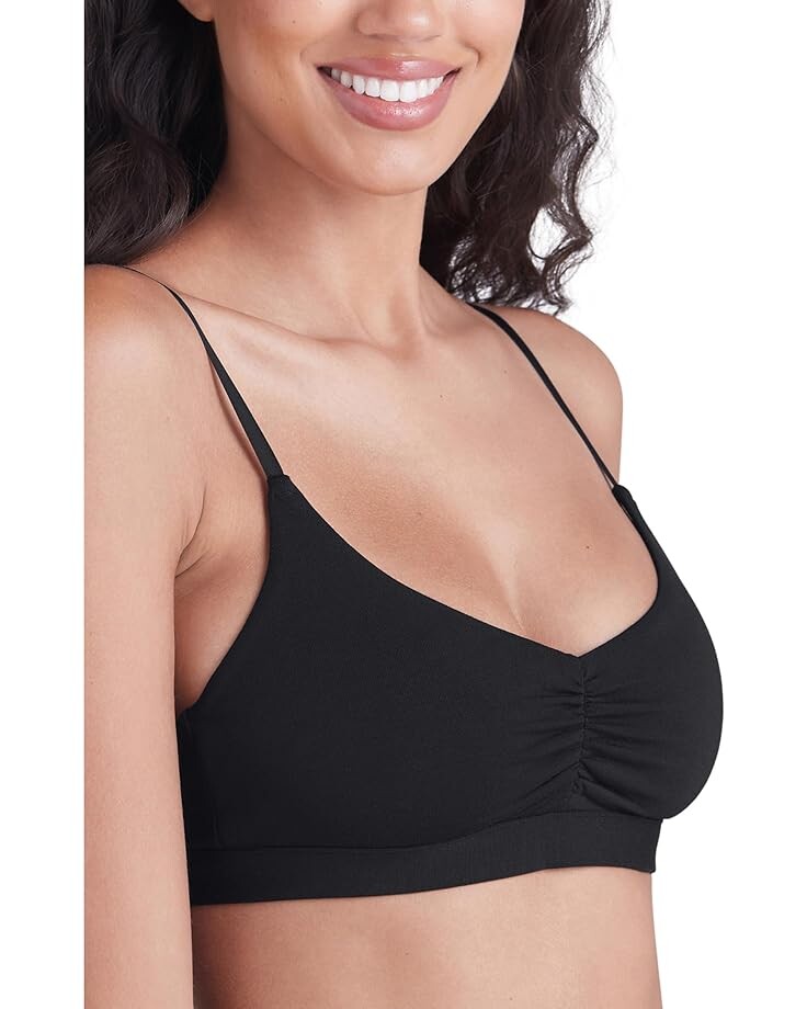 

Бюстгальтер MeUndies Feel Free Ruchedlette, черный