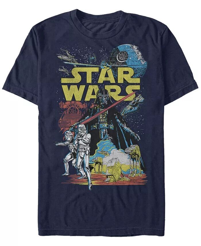 

Мужская классическая футболка с коротким рукавом Darth Vader Supreme из сериала «Звездные войны» Fifth Sun, синий
