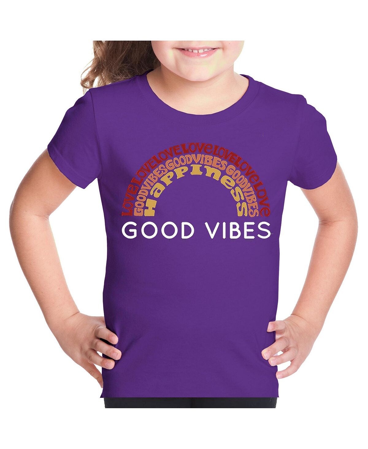 

Футболка с надписью «Big Girl's Word Art» — Good Vibes LA Pop Art