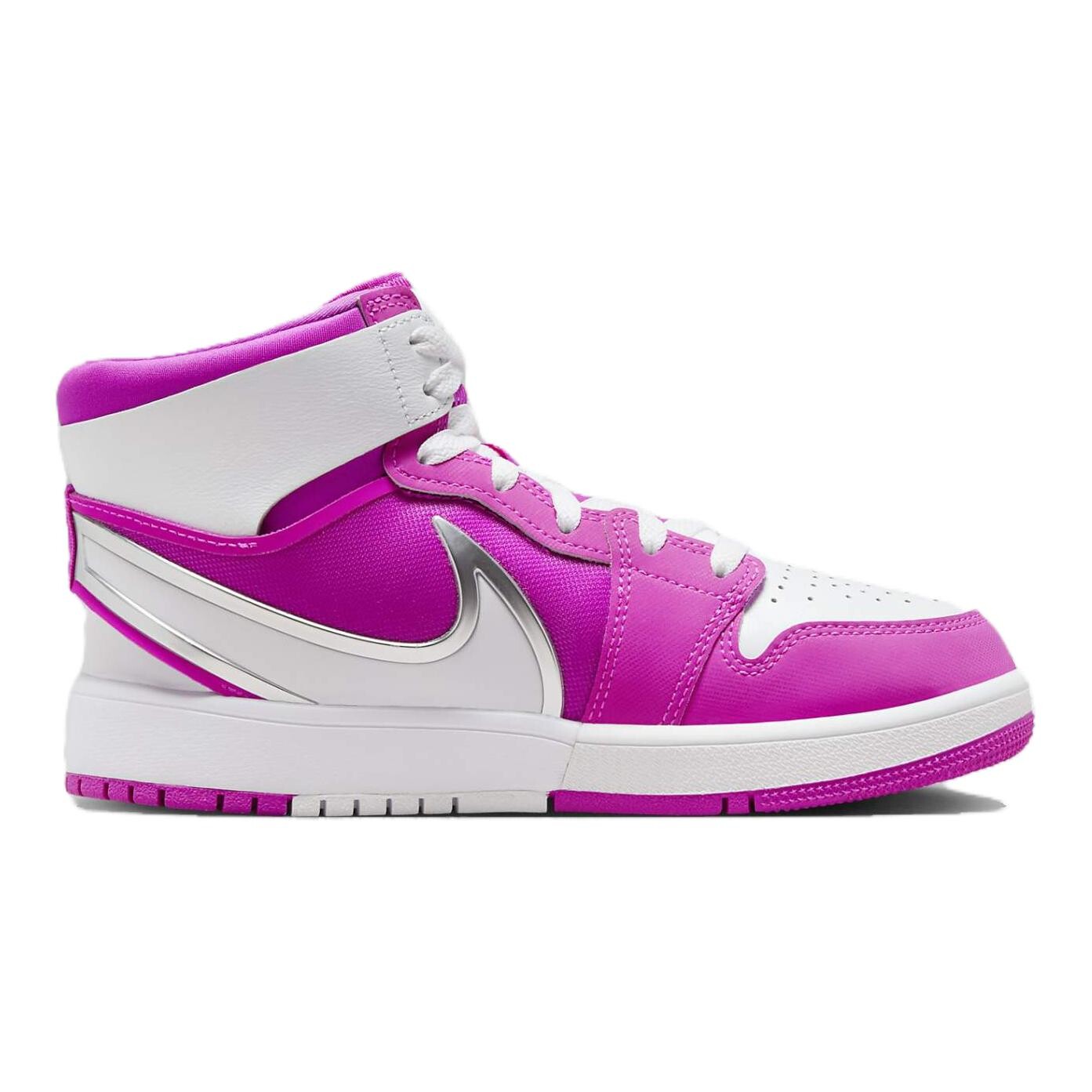 Баскетбольные кроссовки Air 1 Kids GS Mid-top Chalk White Jordan, белый — фото 2