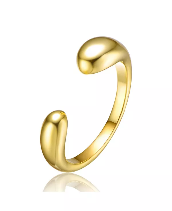 

Современное открытое кольцо с покрытием из 14-каратного золота Rachel Glauber, gold