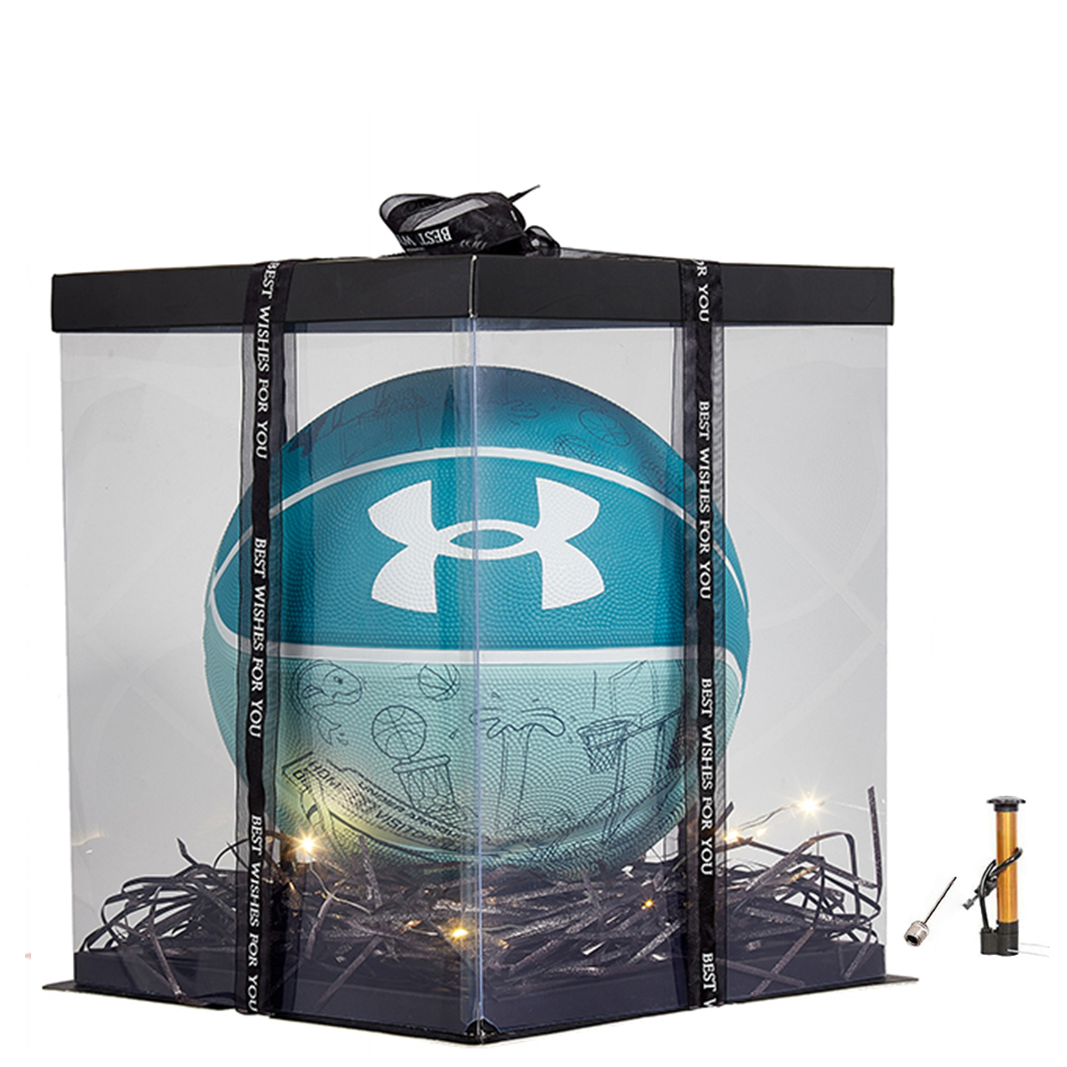 

Under Armour Резиновый баскетбольный мяч china green размер 7 тренировочный unisex