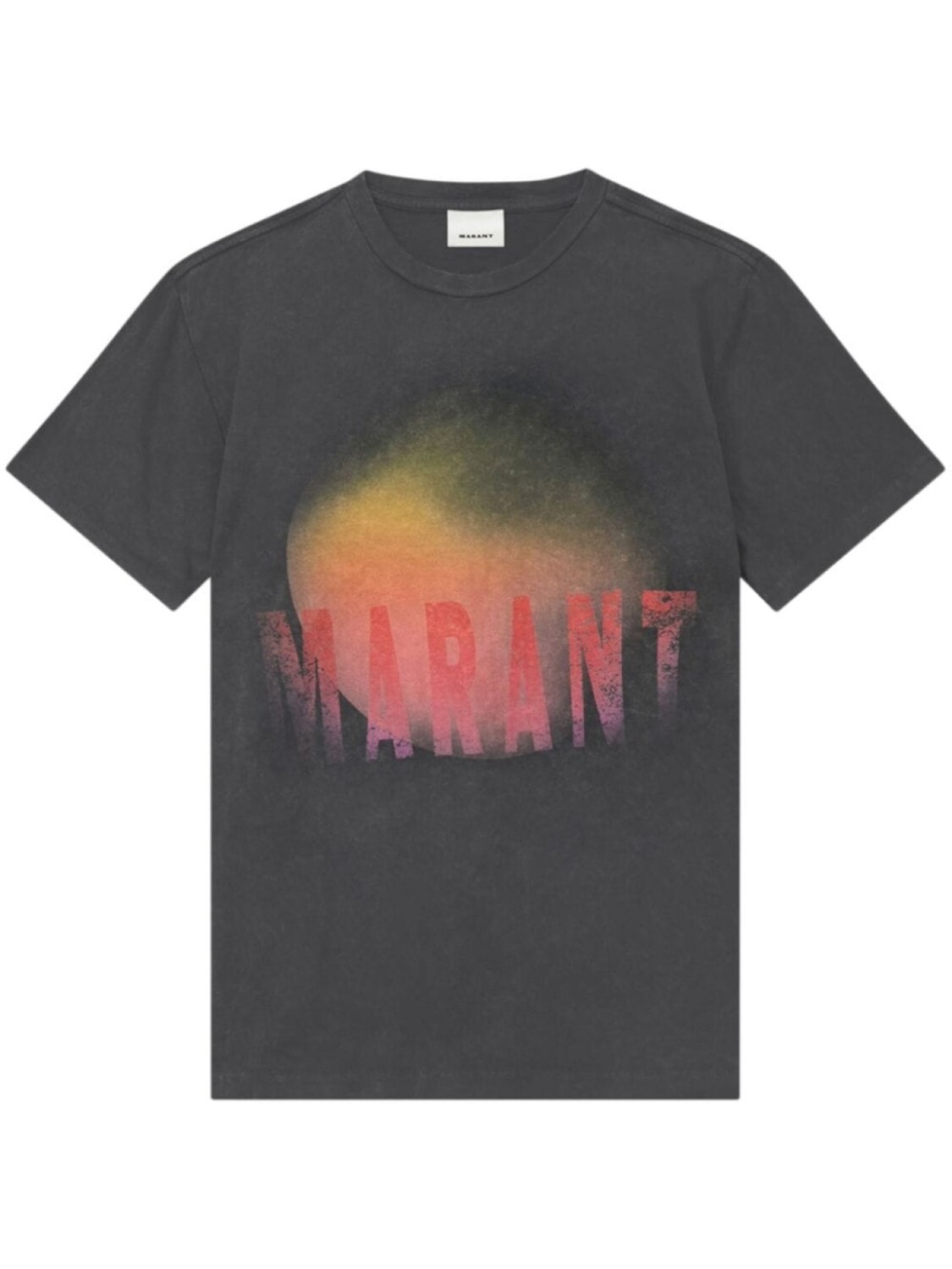 

MARANT футболка с выцветшим эффектом, серый