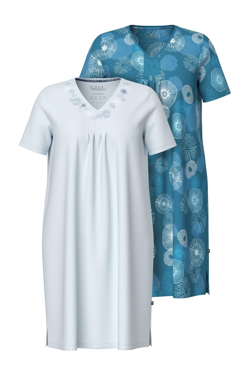 

Ulla Popken Ночная сорочка в цветах Cyan Blue, Sky Blue, Pastel Blue, Light Blue