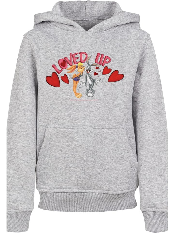

Пуловер F4NT4STIC Looney Tunes Bugs Bunny And Lola Valentines, пестрый серый