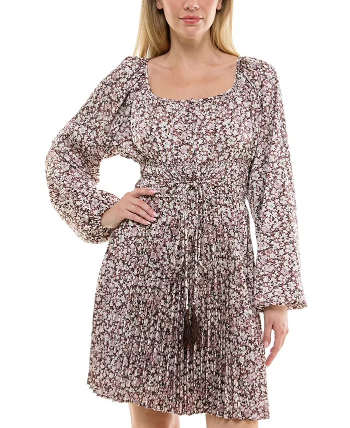 

Женское плиссированное платье А-силуэта с длинными рукавами Taylor