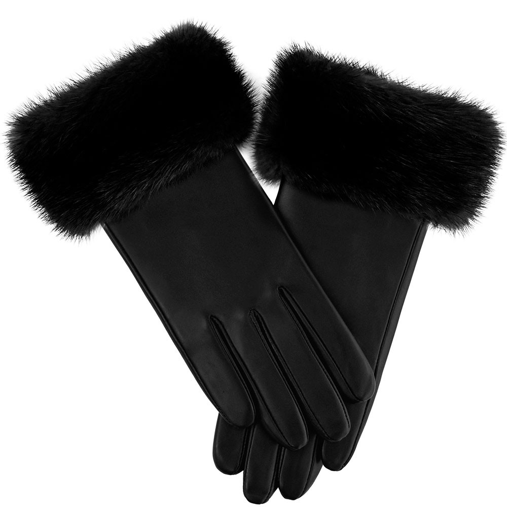

Перчатки Peter Glenn из норки с натуральным мехом (женские), Black/Black Minx