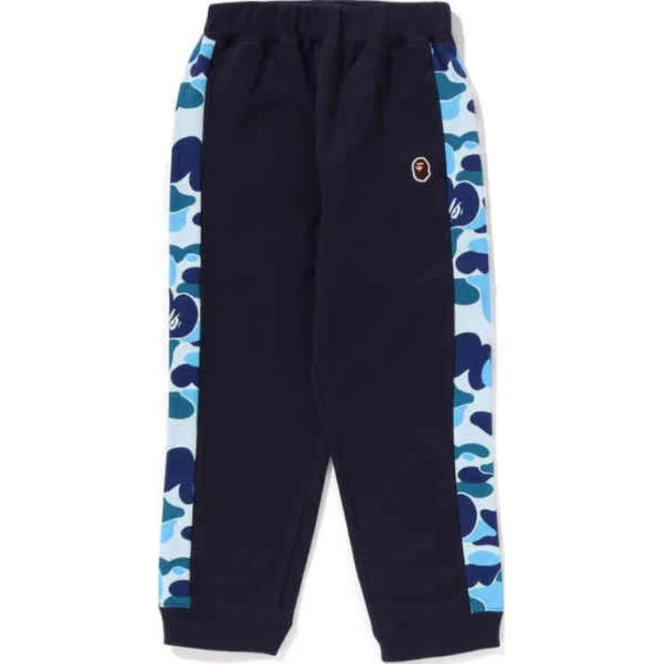 Детские трикотажные спортивные штаны A Bathing Ape темно-синие