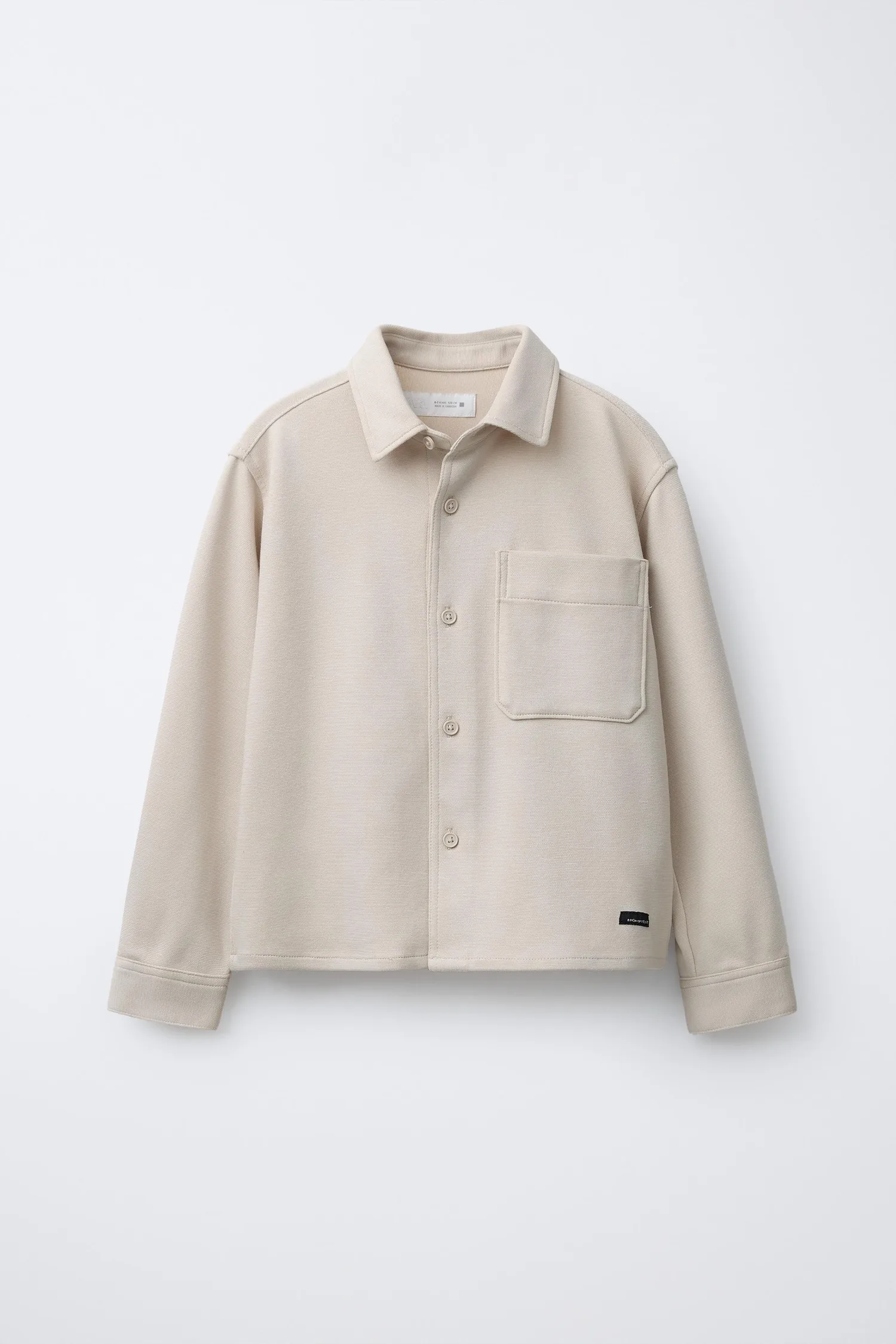 Удобная рубашка Zara, экрю