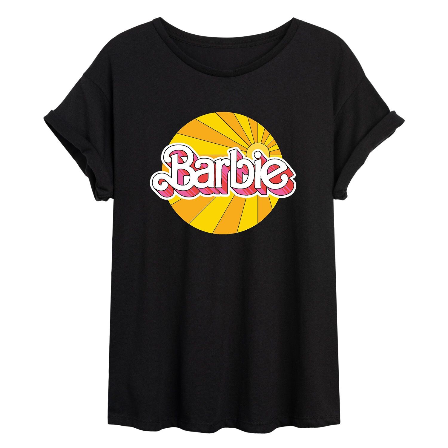 

Классическая футболка Barbie с логотипом Sunburst для юниоров Licensed Character