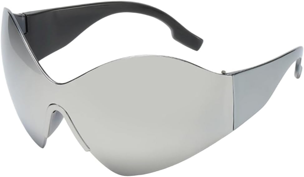 

Большие солнцезащитные очки для женщин, цельные, без оправы, обтекаемые солнцезащитные очки для мужчин, очки в крупной оправе, винтажные, модные, в стиле панк MUTYNE, C6