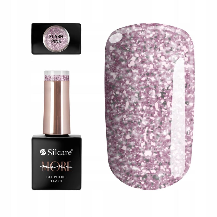 

Гибридный лак для ногтей maniMORE Flash Pink 10 г для ногтей Silcare