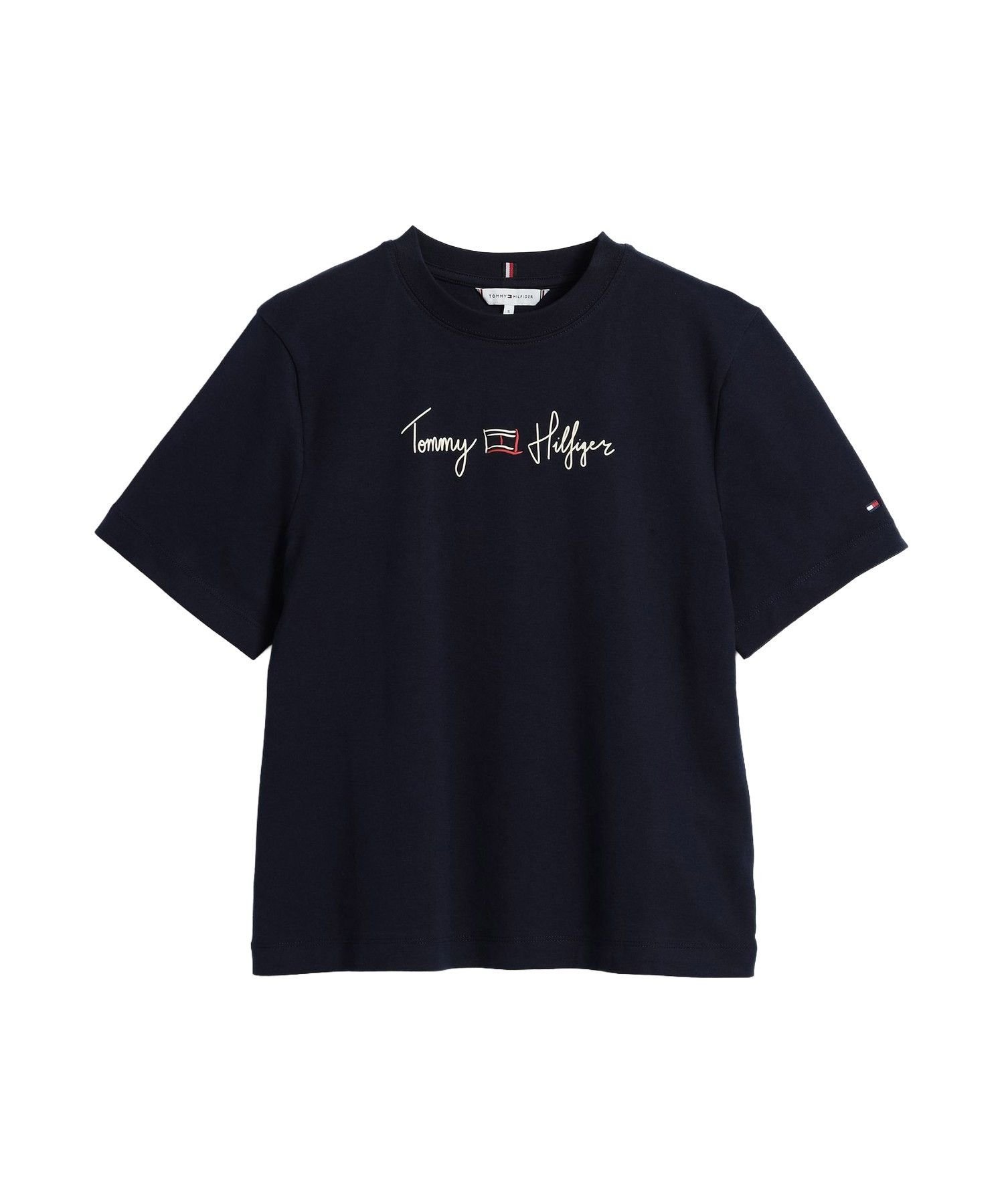 Футболка с графическим принтом для болельщиков, модель 26SS TOMMY HILFIGER, Navy C1G — фото 3