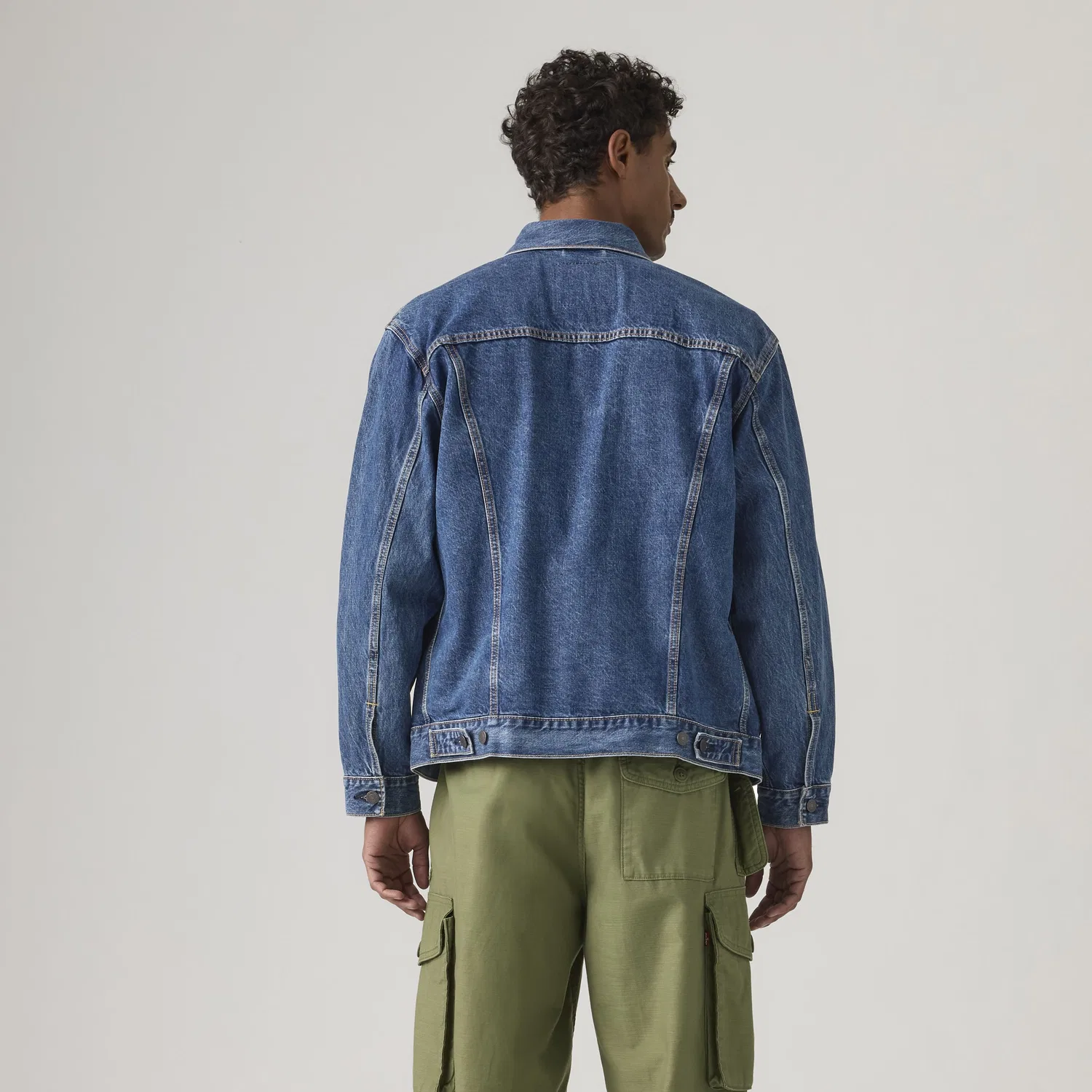 Куртка-тракер свободного кроя Levi's, Dark Wash — фото 4