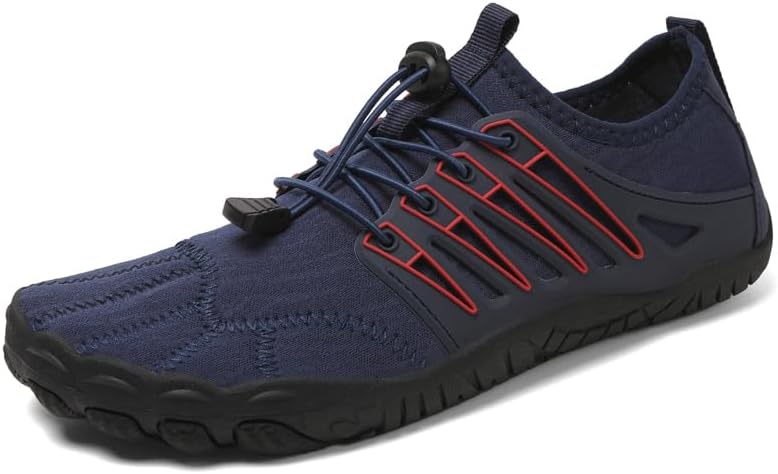 

Мужские быстросохнущие пляжные слипоны-кроссовки Aqua с завязками и дренажной подошвой для использования на пляже Zhogize, синий