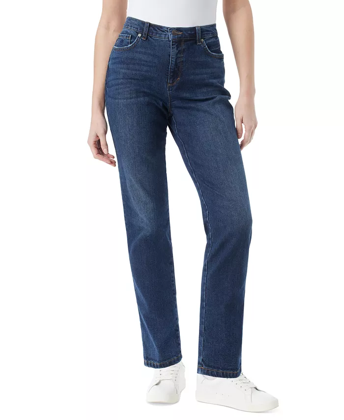 

Женские джинсы Amanda Classic Straight, стандартные, короткие и длинные Gloria Vanderbilt, синий