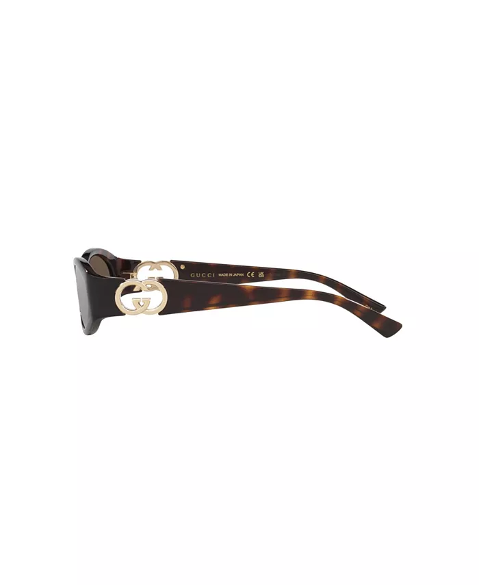 Женские круглые солнцезащитные очки, GG1660S GC002278 Gucci, коричневый — фото 3