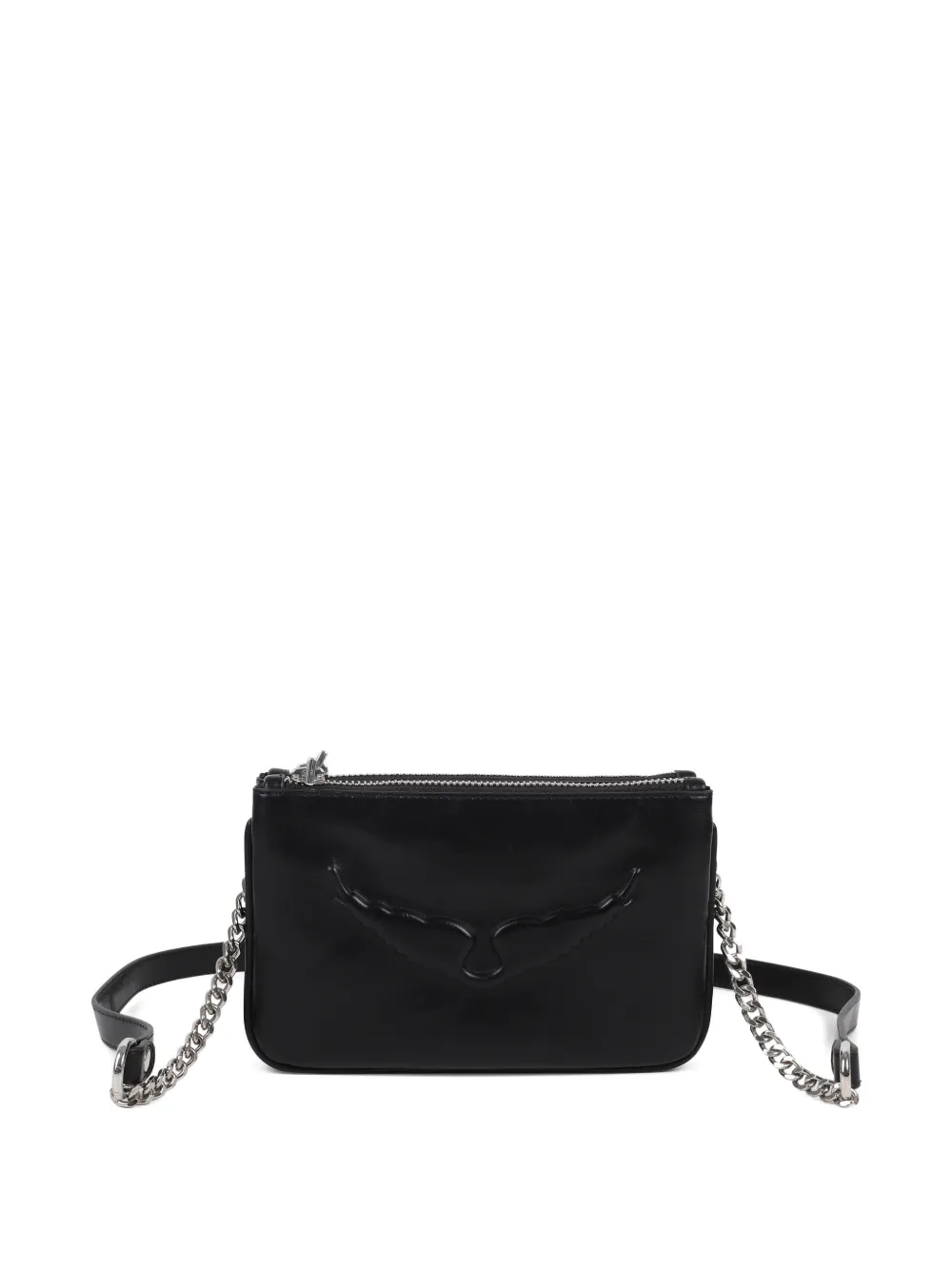 

Сумка на плечо с тисненым логотипом Zadig & Voltaire Kids, черный