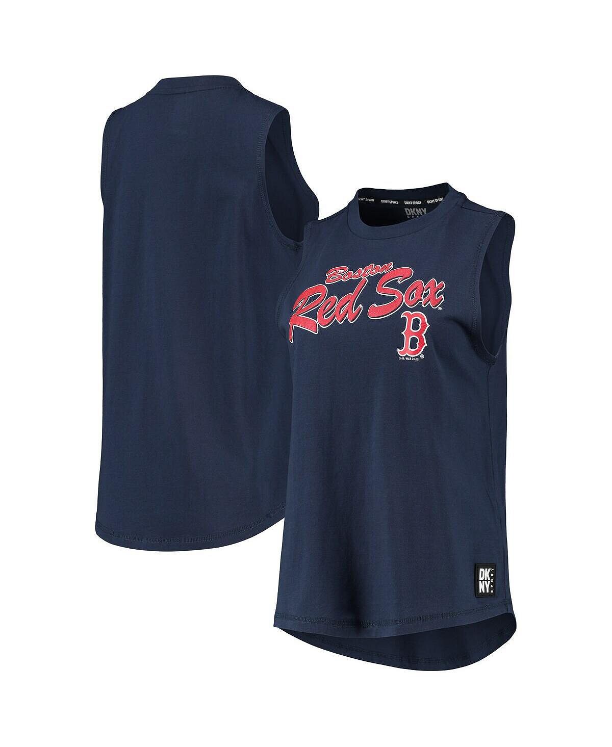 

Женская темно-синяя майка Boston Red Sox Marcie DKNY, темно-синий