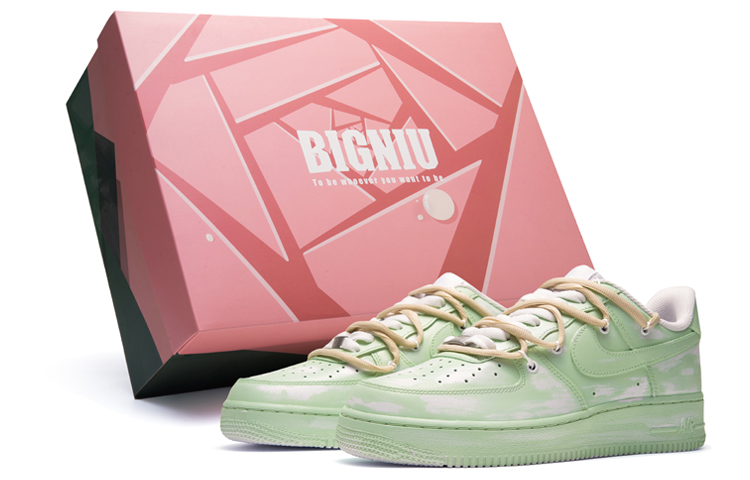 

Nike Кроссовки Air Force 1 Thermal Coverage Low Top для скейтбординга, мужские, белые, зеленые