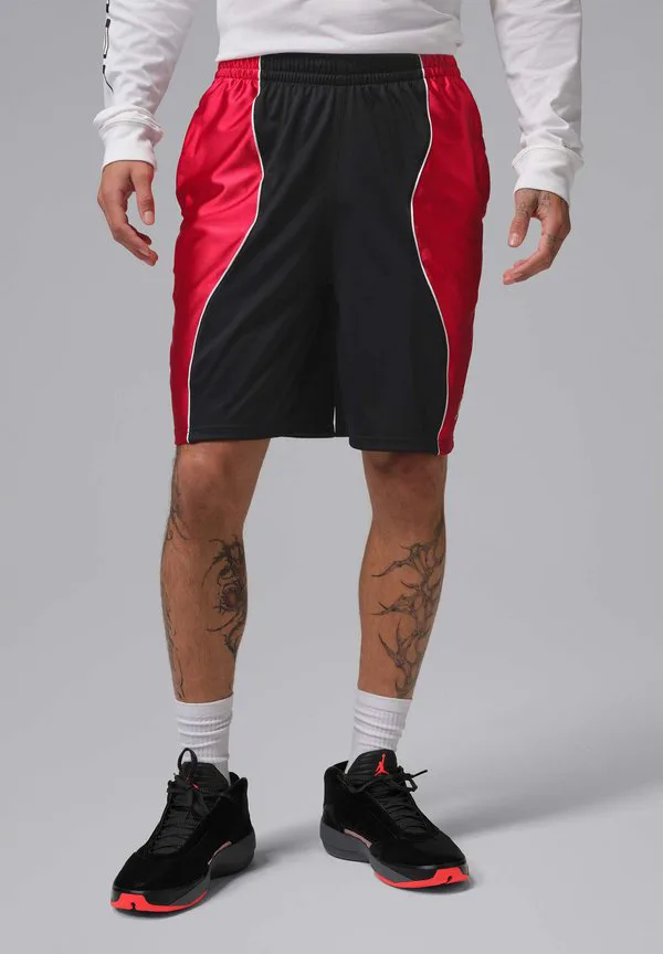 Спортивные шорты в стиле y2k Jordan, Black/White/Gym Red