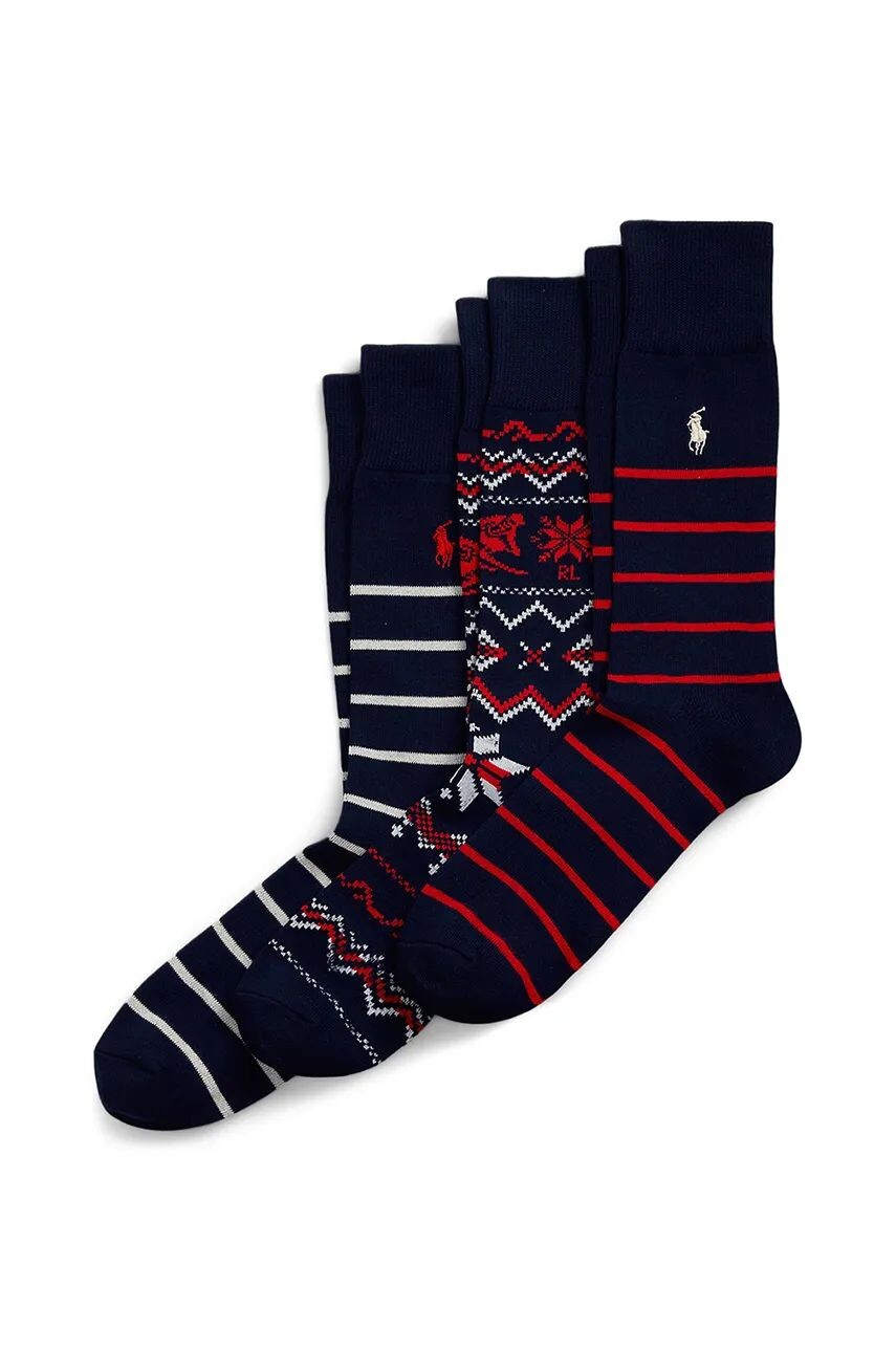 

Носки Polo Ralph Lauren, 3 пары, серый