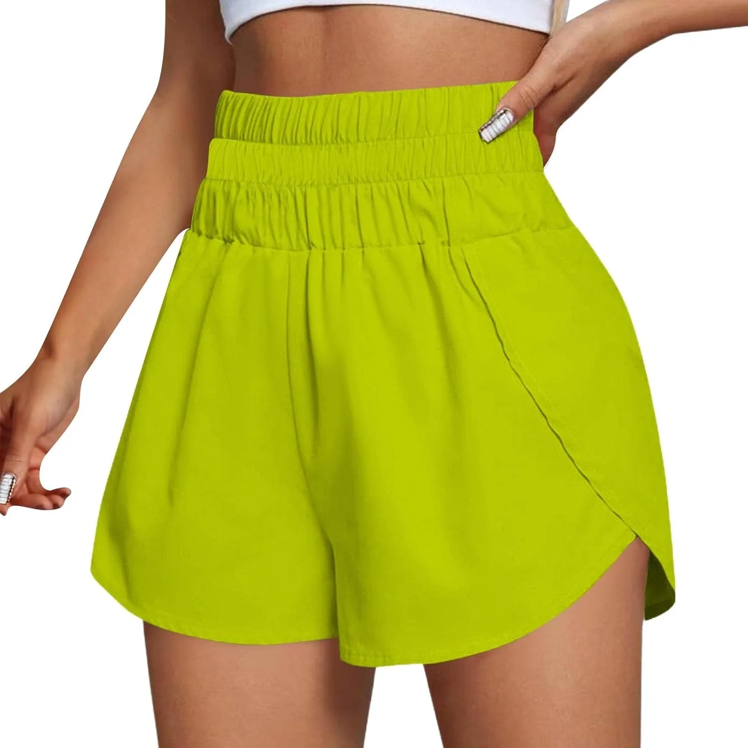 

Женские спортивные шорты 3 Inch Running Dolphin, высокие, с разрезом