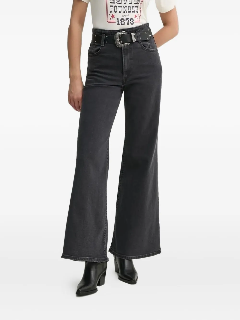 

Расклешенные джинсы Ribcage Bell Levi's, черный