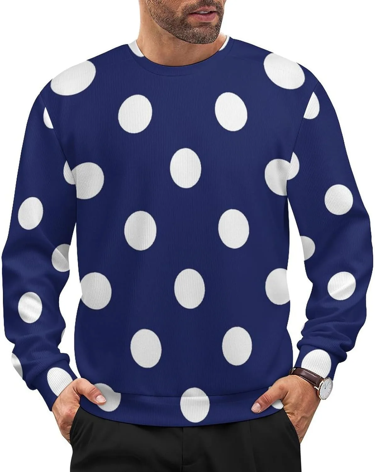 

Свитер Gold Light Dots, мужской, осенний, мягкий FVDAVGS