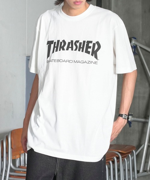 

Футболка с коротким рукавом, с логотипом THRASHER, белая